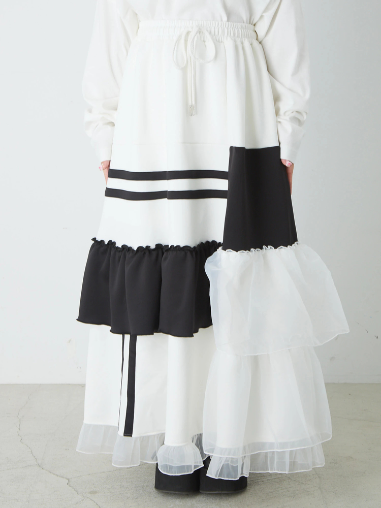 アシンメトリ―フリルジャージSK - Jamie エーエヌケー(ジェイミーエー