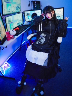 アシンメトリ―フリルジャージSK