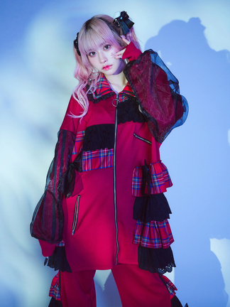 Jamieエーエヌケー リボンパッチワークワーク パーカー リボンパッチワークワークパーカー - Jamie エーエヌケー