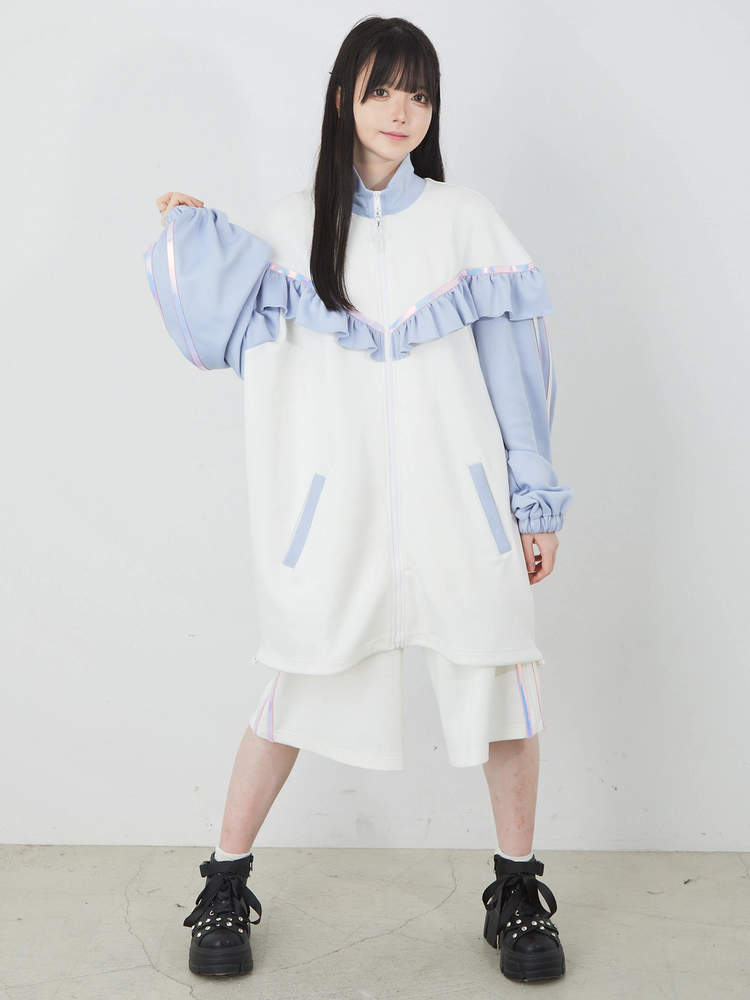 完売！Jamie エーエヌケークロスチャームジャージブルー天使界隈地雷系サブカル 完売！Jamie エーエヌケークロスチャームジャージブルー天使界隈