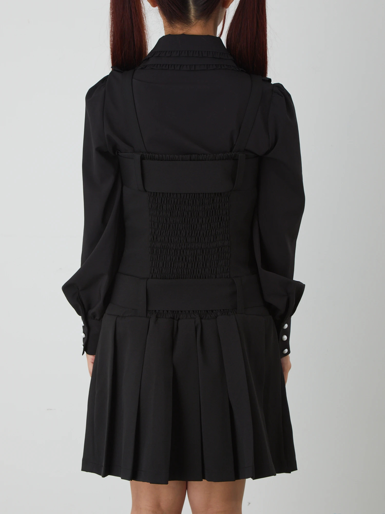 裾プリーツダブルベルトJSK - Jamie エーエヌケー(ジェイミーエー