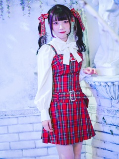 裾プリーツダブルベルトJSK