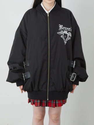 サイドベルトプリント中綿ブルゾン - Jamie エーエヌケー(ジェイミー