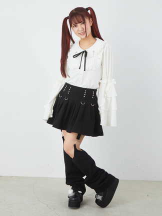 レッグウォーマー付きプリーツスカート - Jamie エーエヌケー