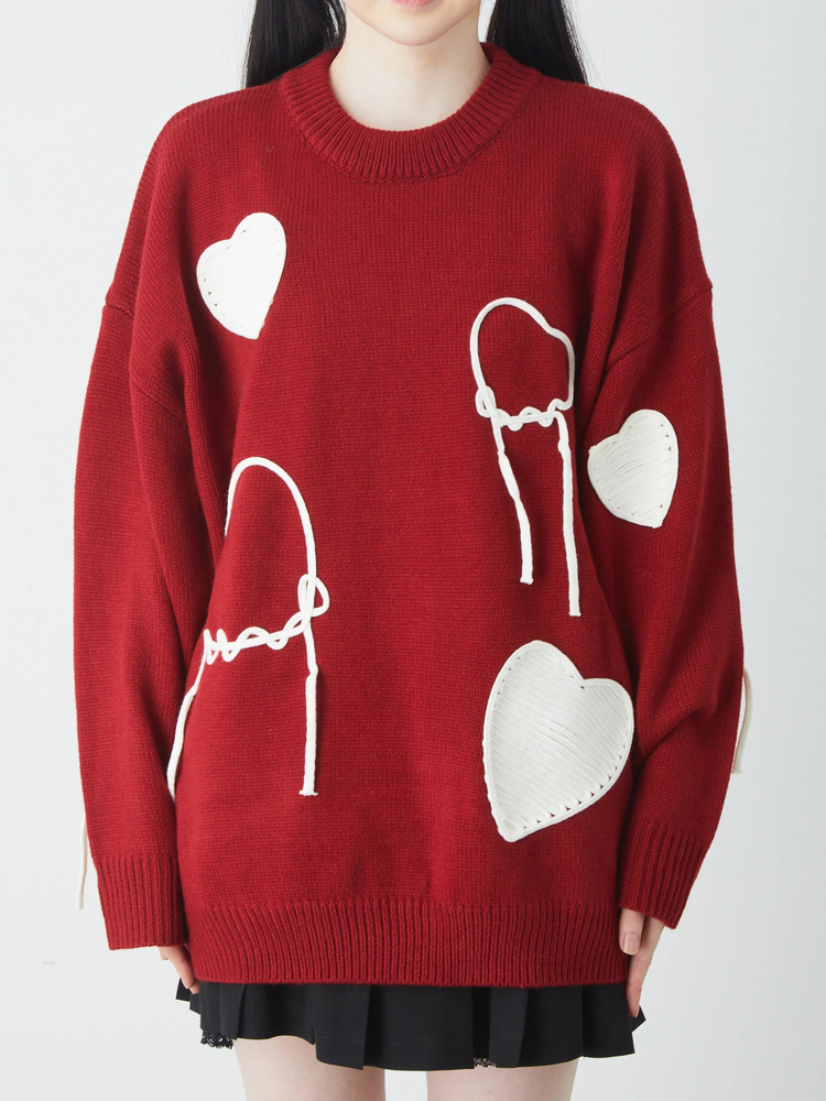 ハートモチーフニットプルオーバー - Jamie エーエヌケー(ジェイミー