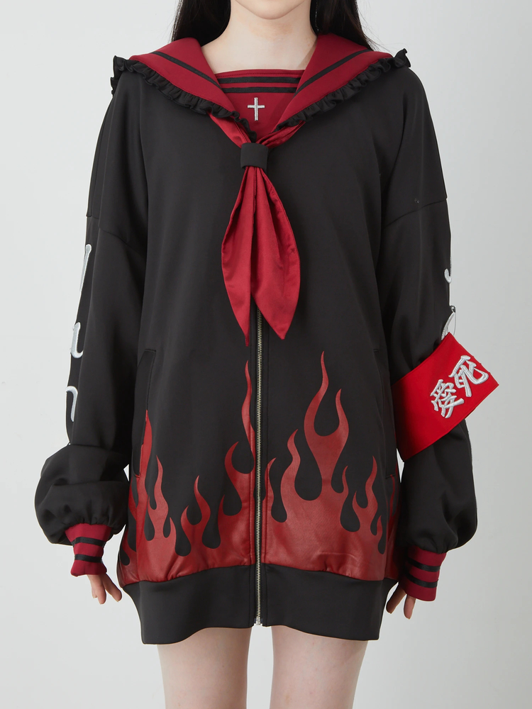 信頼への信頼 Jamieファイヤー特攻服パーカー - Jamie エーエヌケー コスプレ衣装