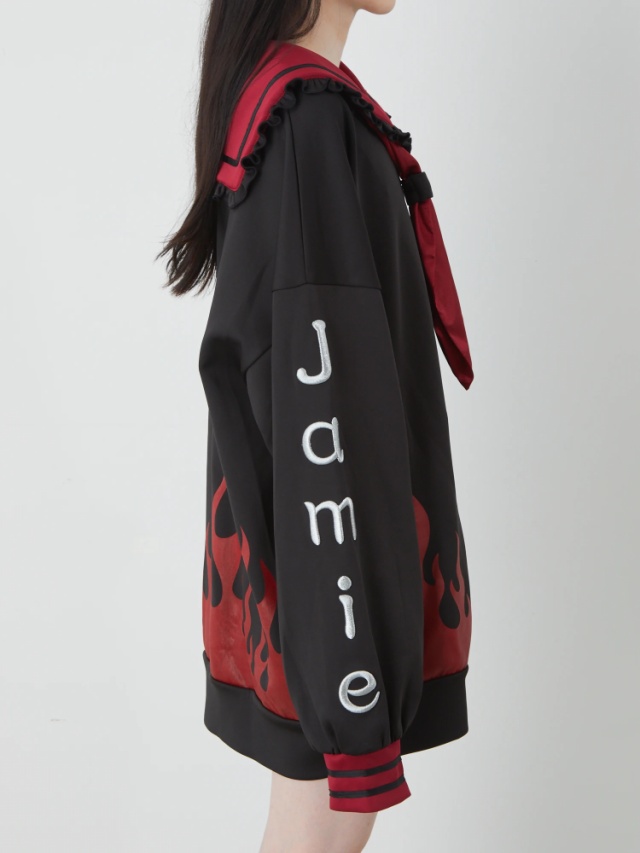 Jamieファイヤー特攻服パーカー - Jamie エーエヌケー(ジェイミーエー  