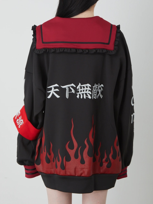 Jamieファイヤー特攻服パーカー - Jamie エーエヌケー(ジェイミーエー  