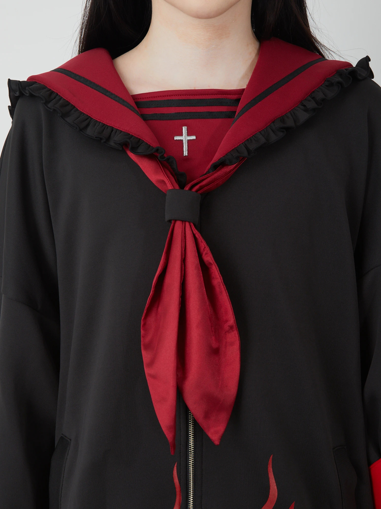 Jamieファイヤー特攻服パーカー - Jamie エーエヌケー