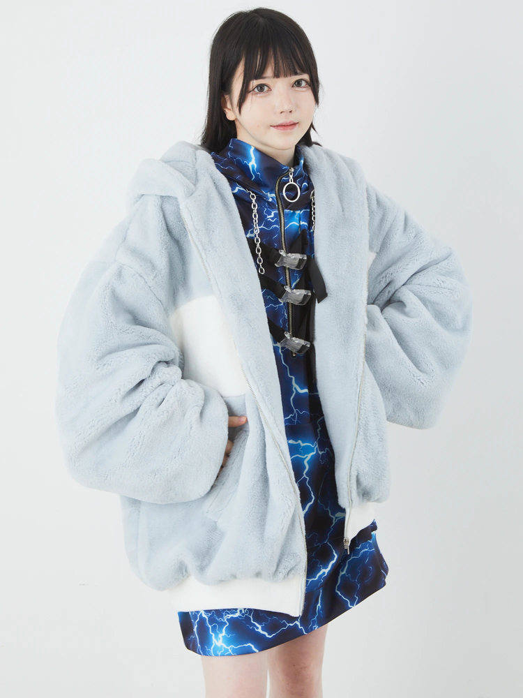 入荷now 安全 クロスワッペンうさちゃんコート - エーエヌケー Jamie ジャケット・アウター