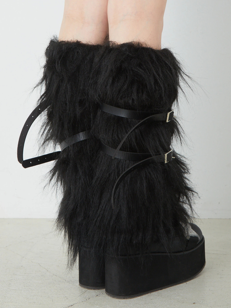 もけもけフェイクファーレッグウォーマー - Jamie エーエヌケー