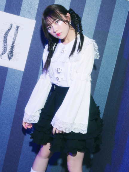 姫袖セーラーブラウス(ホワイト)