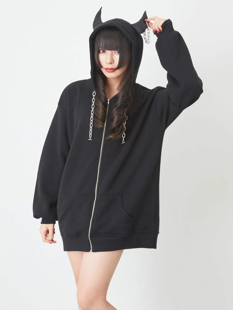 デビルBIGパーカー - Jamie エーエヌケー(ジェイミーエーエヌケー)の