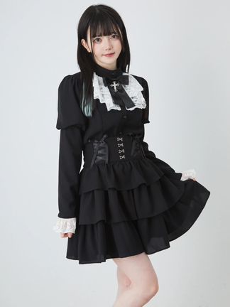 Jamie エーエヌケー ゴシッククロスティアードJSK ゴシッククロスティアードJSK - Jamie エーエヌケー(ジェイミー