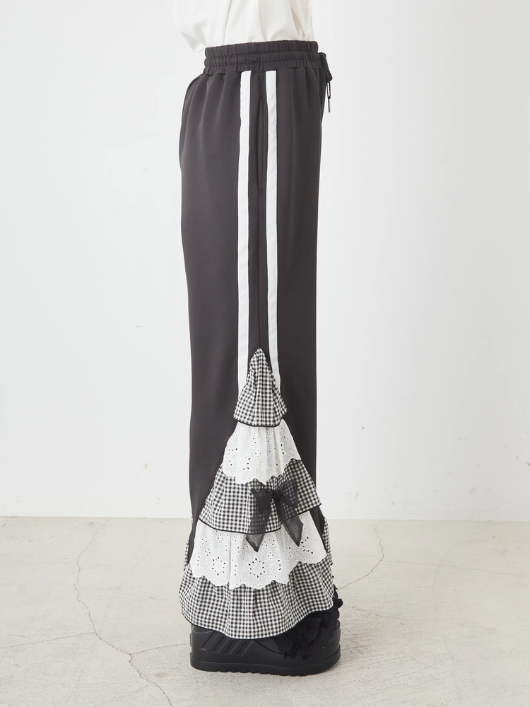 Jamieエーエヌケー リボンパットワークパンツ Jamie エーエヌケー（ジェイミーエーエヌケー）の「リボンパット