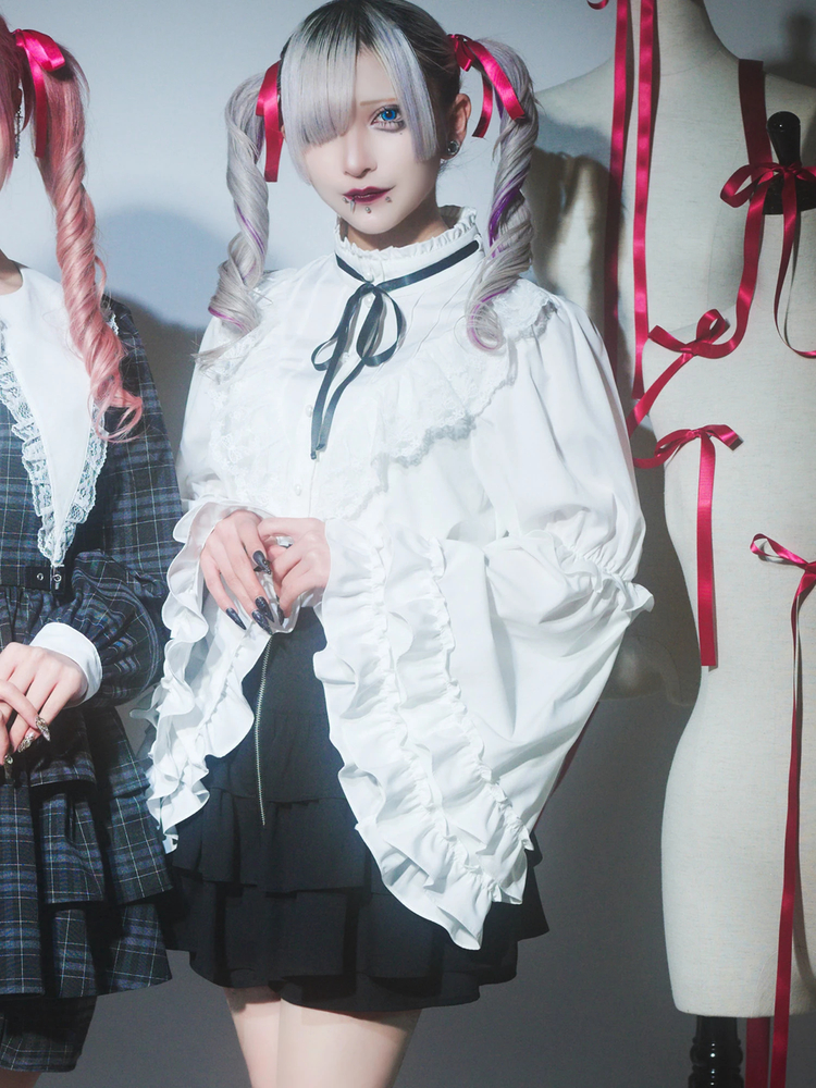 タックフリル姫袖ブラウス - Jamie エーエヌケー(ジェイミーエー