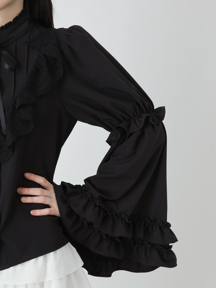 タックフリル姫袖ブラウス - Jamie エーエヌケー(ジェイミーエー