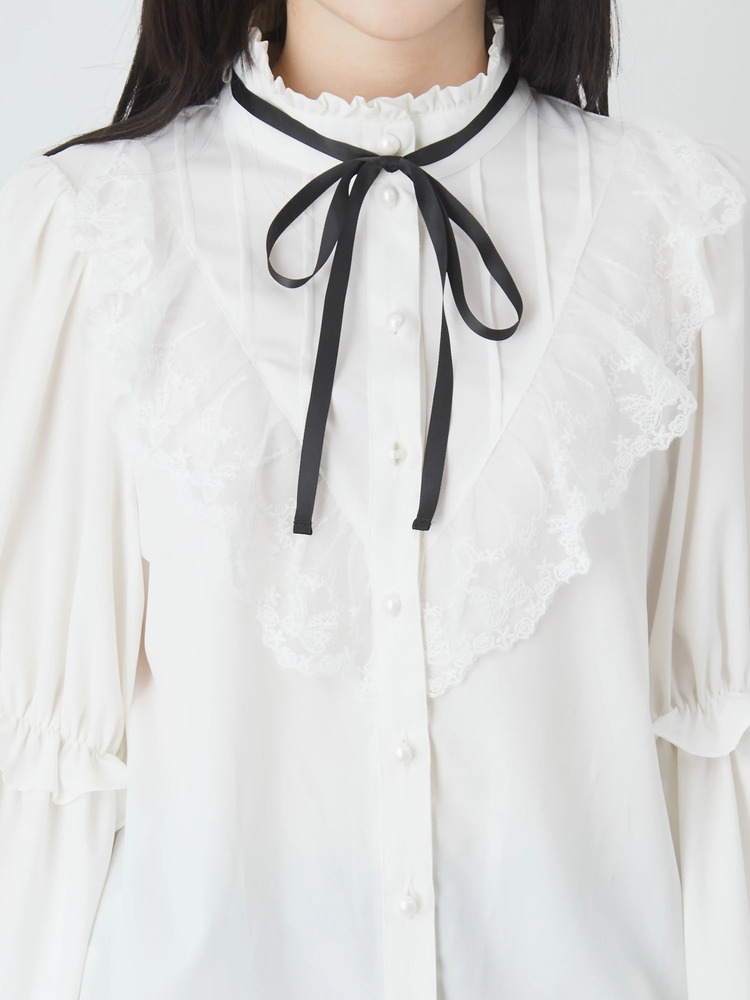 タックフリル姫袖ブラウス - Jamie エーエヌケー(ジェイミーエー