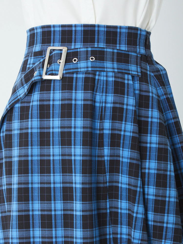 専用✨コムデギャルソン　コムコム　総柄　スカート AD2007 青　ブルー イレギュラースカート - Jamie エーエヌケー(ジェイミーエーエヌケー