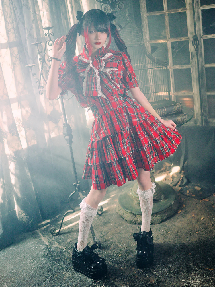 リボンチェックブラウス - Jamie エーエヌケー(ジェイミーエーエヌケー