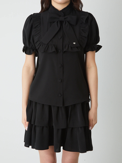 ゴシックハートスタッズタックブラウス