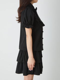 ゴシックハートスタッズタックブラウス