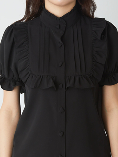 ゴシックハートスタッズタックブラウス