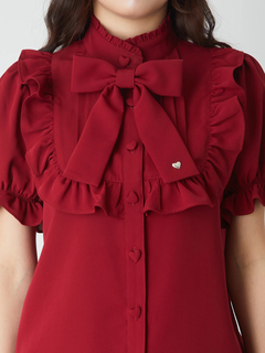 ゴシックハートスタッズタックブラウス