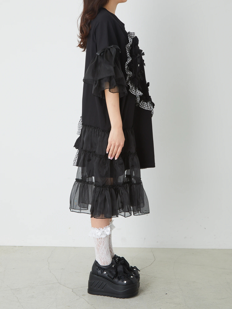 Jamie エーエヌケー リメイクハートBIGTシャツ　ワンピース リメイクハートBIGTE - Jamie エーエヌケー(ジェイミーエー