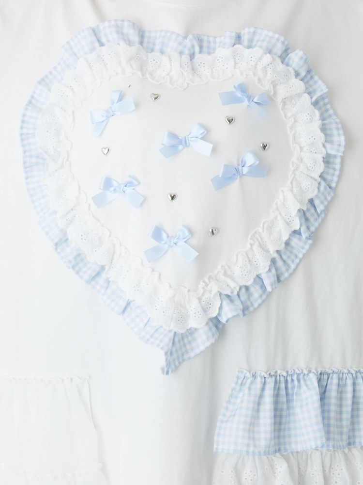 Jamie エーエヌケー リメイクハートBIGTシャツ　ワンピース リメイクハートBIGTE - Jamie エーエヌケー(ジェイミーエー