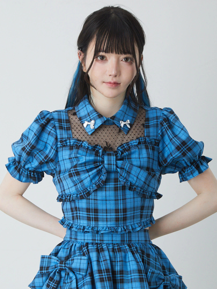 リボンチェックTOPS - Jamie エーエヌケー(ジェイミーエーエヌケー)のT