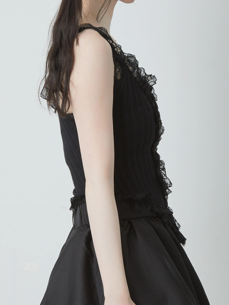 激レア　希少　アンティークレース　バレエコア　キャミソール　ノースリーブ 激レア 希少 アンティークレース バレエコア キャミソール