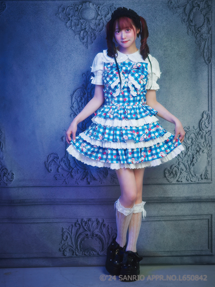 kitty ランジェリーリメイクスカート ハローキティ ティアードスカート - Jamie エーエヌケー(ジェイミー