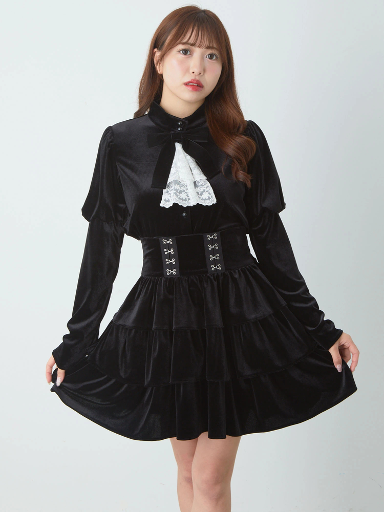 ベロアティアードスカート - Jamie エーエヌケー(ジェイミーエー