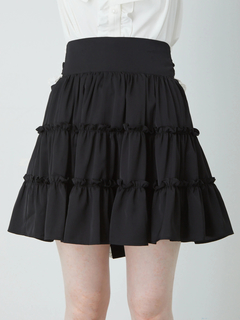 フリルリボンお姫様ティアードスカート