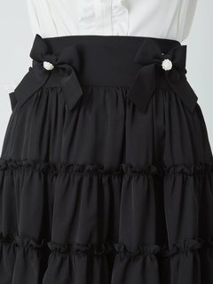 フリルリボンお姫様ティアードスカート