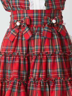 フリルリボンお姫様ティアードスカート