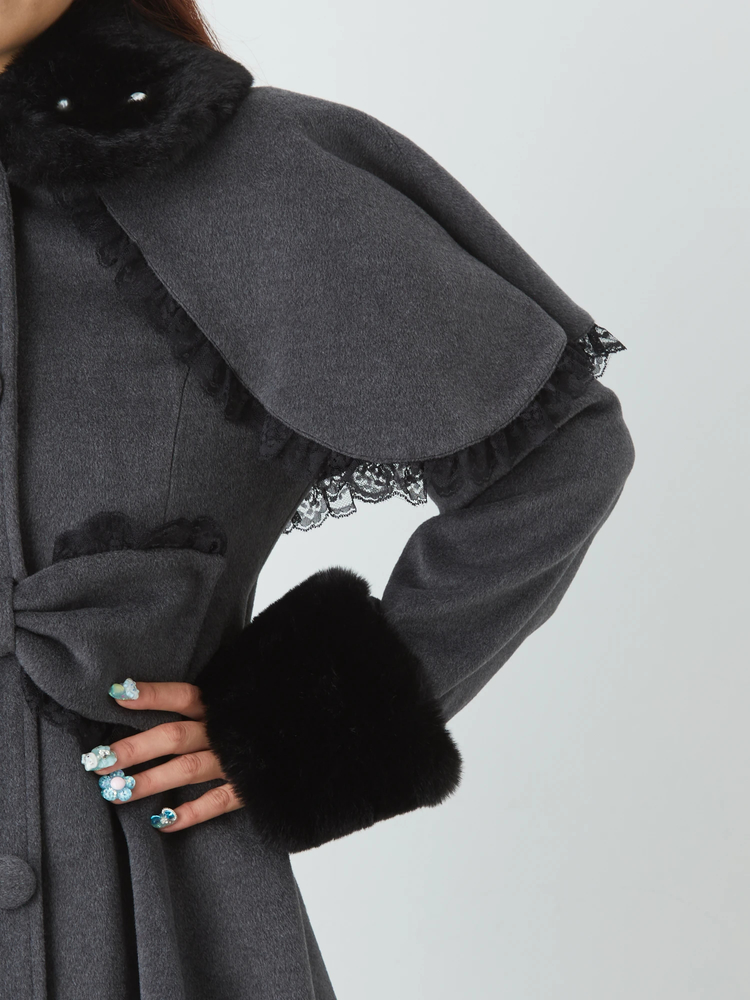 おリボンケープドーリーコート - Jamie エーエヌケー(ジェイミーエー