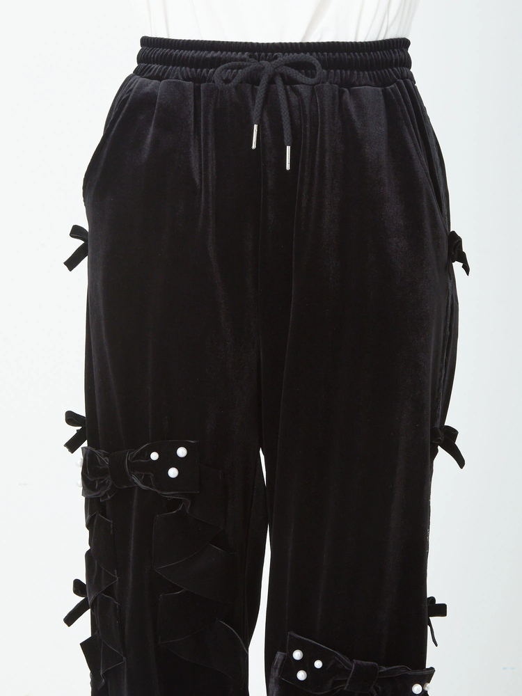 Jamieエーエヌケー リボンパットワークパンツ Jamie エーエヌケー（ジェイミーエーエヌケー）の「リボンパット
