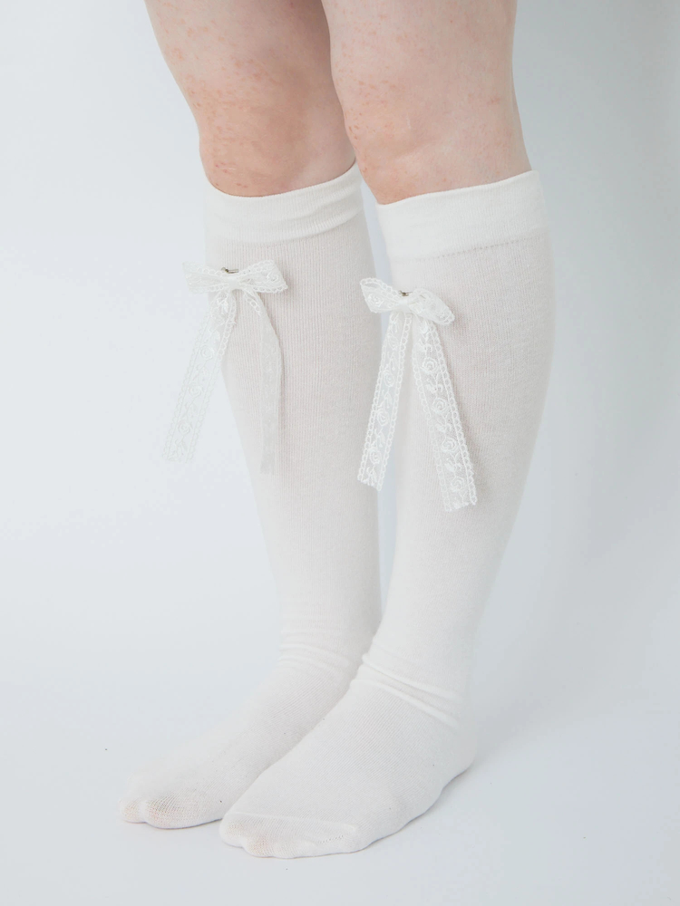 レースリボンハイソックス - Jamie エーエヌケー(ジェイミーエー
