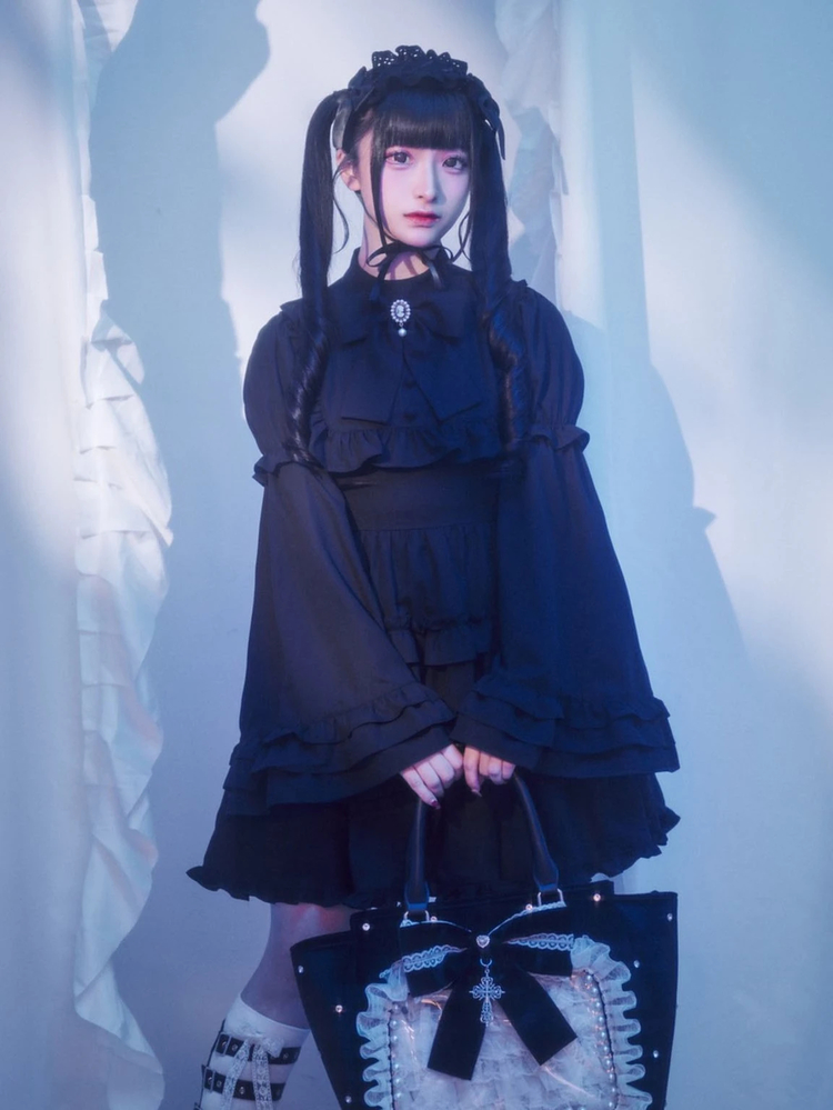 に*ん様 新品タグ 付き jamieエーエヌケー ロリータ ワンピース 十字架 おひめさまタックワンピース - Jamie エーエヌケー(ジェイミー