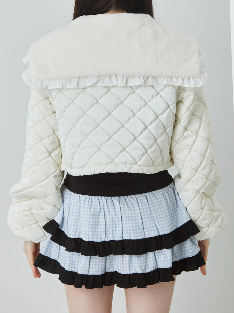 DimMoire キルティングセーラージャケット　白White2023 DimMoire キルティングセーラージャケット 白White2023 DimMoire