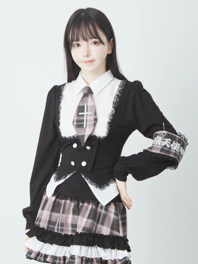Jamie エーエヌケー ジャパニーズ制服ティアードTOPS