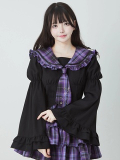 Jamie エーエヌケー】 さす ジャパニーズ制服セーラーTOPS ブラック