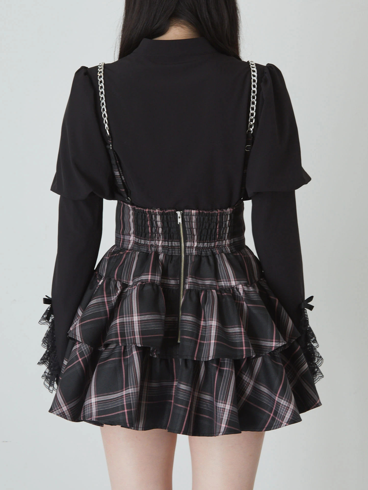 Jamie ティアードJSK スカート　新品 ゴシッククロスティアードJSK - Jamie エーエヌケー(ジェイミー