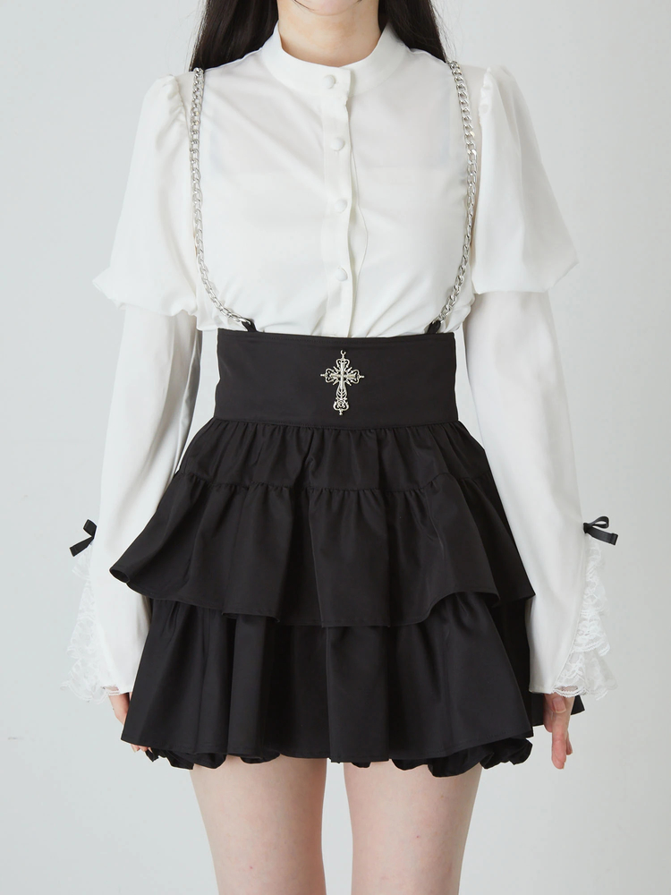 Jamie エーエヌケー ゴシッククロスティアードJSK ゴシッククロスティアードJSK - Jamie エーエヌケー(ジェイミー