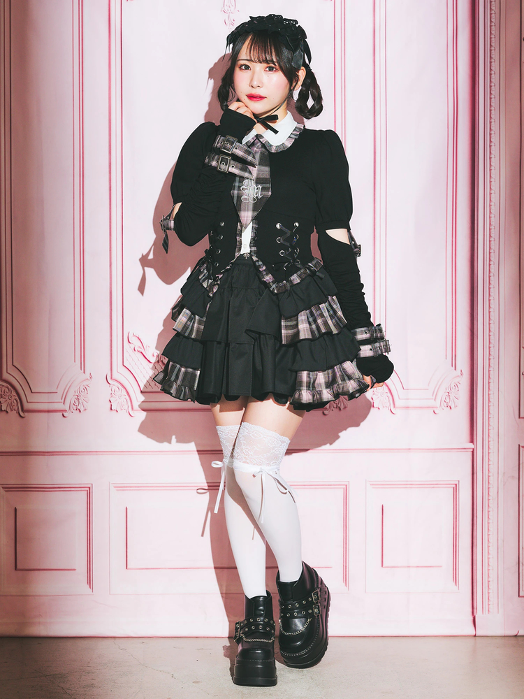 Jamie エーエヌケー ゴシッククロスティアードJSK ゴシッククロスティアードJSK - Jamie エーエヌケー(ジェイミー