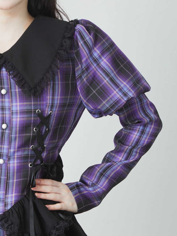 チェックコルセットコンビネゾン - Jamie エーエヌケー(ジェイミーエー