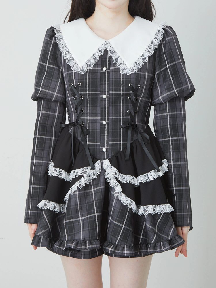 チェックコルセットコンビネゾン - Jamie エーエヌケー(ジェイミーエー