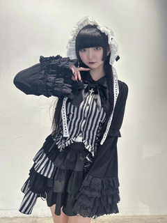 ジップモチーフティアードスカパン